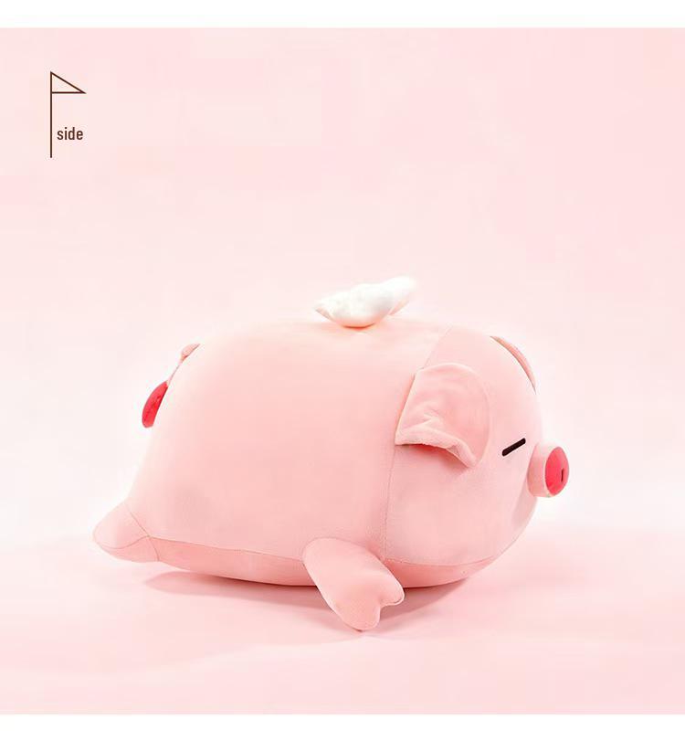 Engel-Sparschwein Plüschtier Komfortkissen - Süßes Geschenk zum Geburtstag von Mädchen