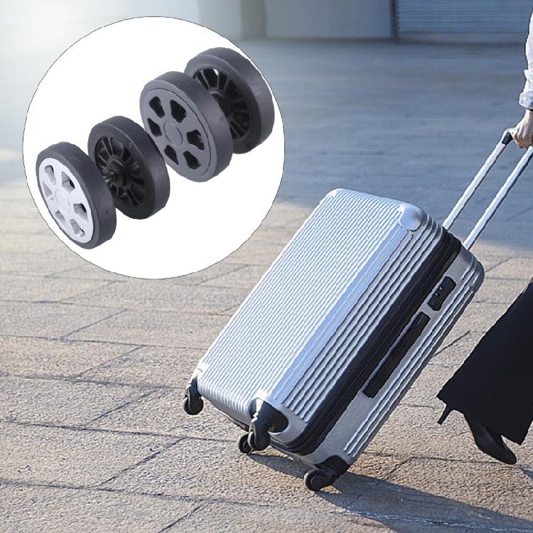 8Pcs 60x12mm Suitcase Wheels Luggages Double Wheels Swivels Castors Repair Kits Easy to Install for Replacement Luggages