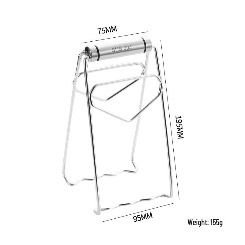 304 Edelstahl Hitzeschutzplatten- & Schüsselheber-Set