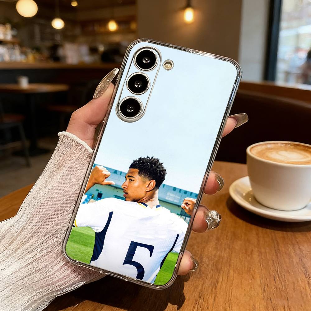 J-Jude Football B-Bellinghams Phone Case For Samsung S25,S24,S21,S22,S23,S30,Ultra,S20,Plus,Fe,Lite Transparent Cover