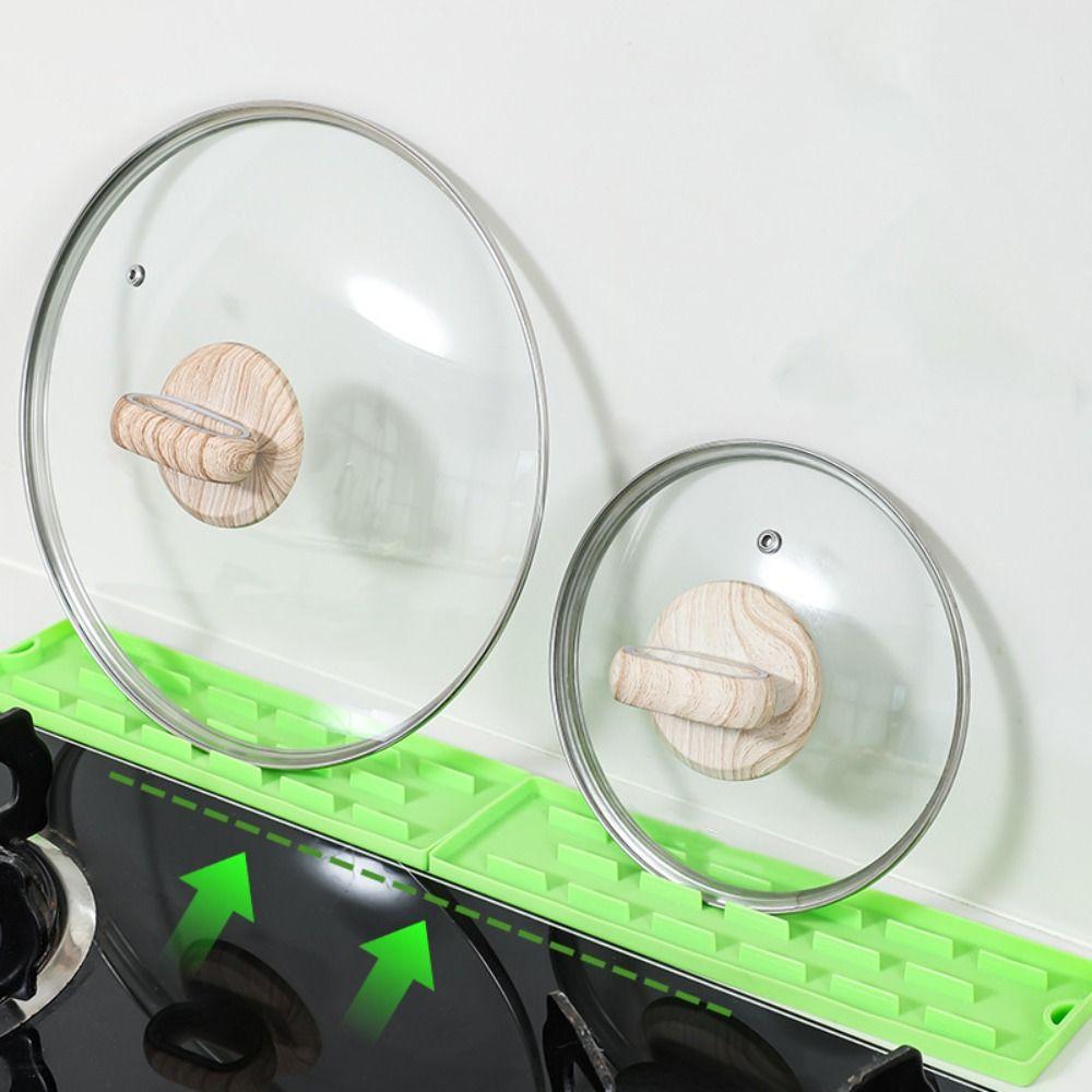 3pcs Durable Pot Lid Storage Mat Heat-Resistant Countertop Mat Practical Draining Rack  Countertop