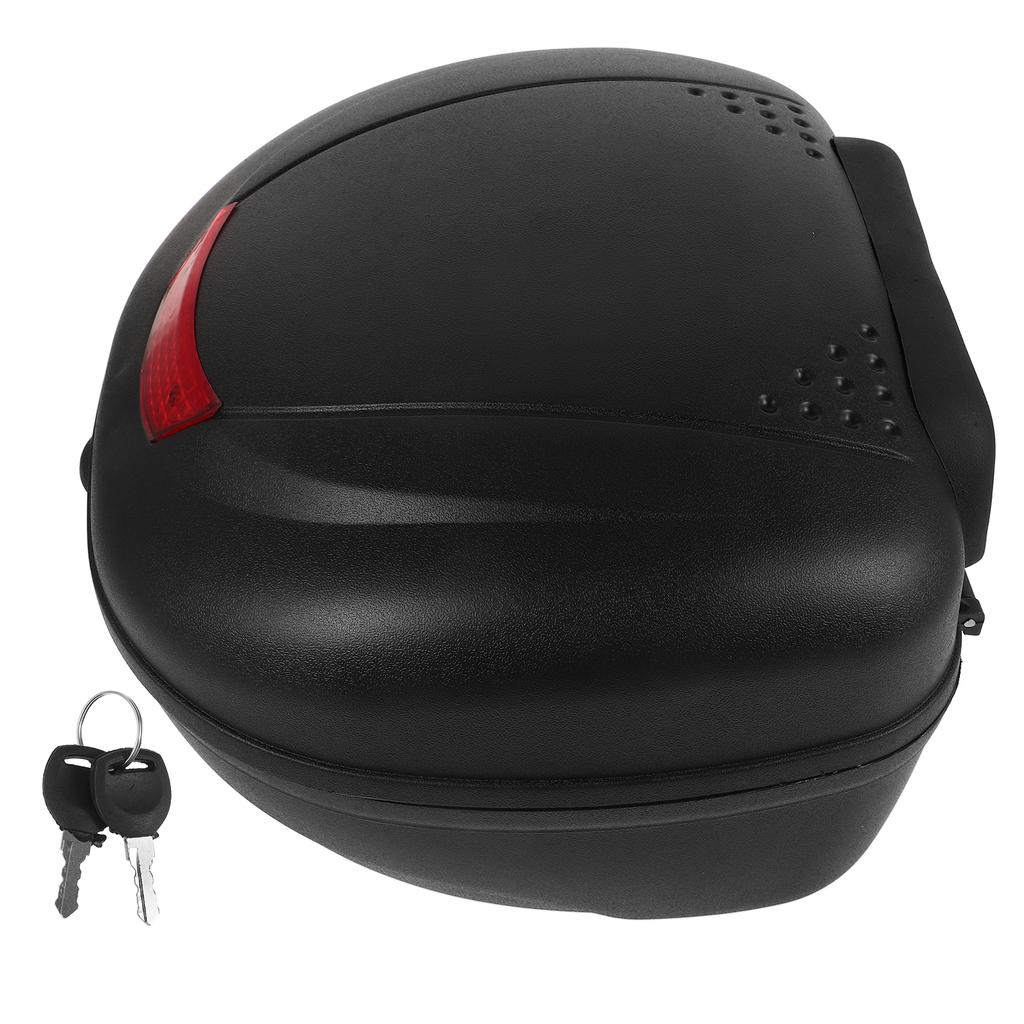 Caixa Traseira de Motocicleta Plástica Durável à Prova d'Água Porta-malas de Bicicleta Elétrica Top Case Caixa para Banco Traseiro Acessórios para Motocicleta Bagageiro