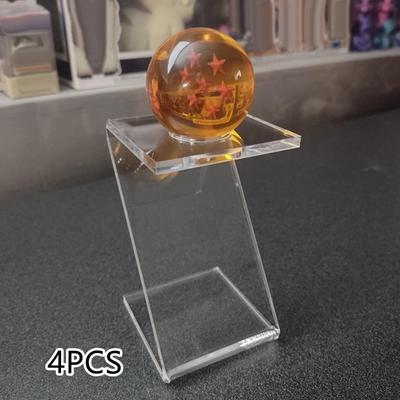 4 Pieces Ball Display Stand Storage Rack Shape Transparent Decorative Baseball Holder