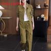 Urban Style Womens Summer Suit Set With Long Sleeves For Office Casual Wear