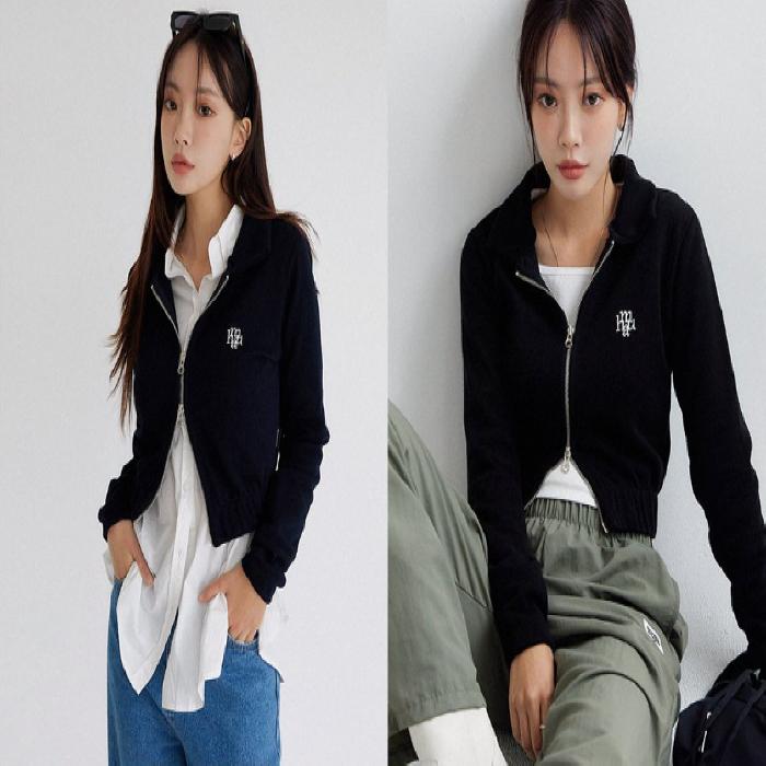 Muahmuah Slim Fit Knit Zip Up Cardigan 4 Colors