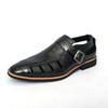 Fashion Fashion Crocodile Skin Pattern Design Luxury High-quality Men Loafers Comfort Bright Pointed Surface Hollow Breathable Sandals