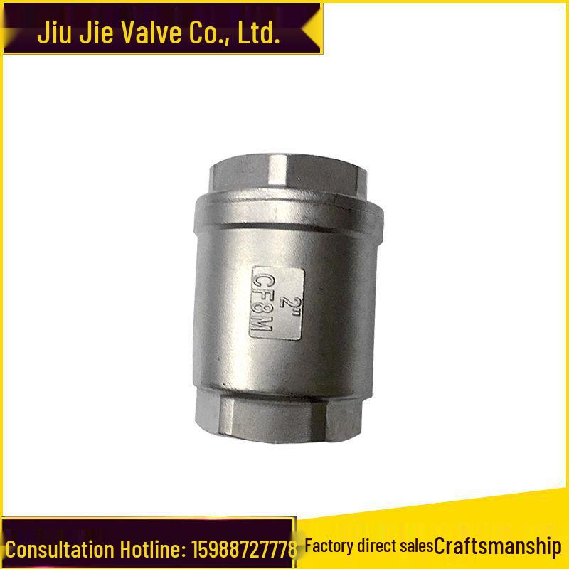 304 Stainless Steel Lift Check Valve, H12W-16P, Threaded, Soft Seal, Unidirectional.