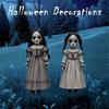 2pcs Halloween Ghost Doll Ground Decoration 2D Scary Doll Ground Plug-in Board outdoor horror ghost doll decorations Ornament