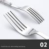 Edelstahl Tafelgeschirr Set 5-teilig Ergonomischer Marmorgriff Besteck Enthält Steakmesser Gabel Löffel Kaffeelöffel Langlebig und Stilvoll für Zuhause Und