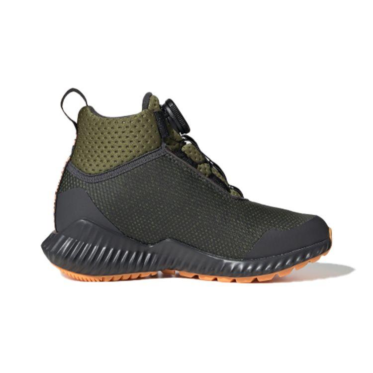 Adidas Fortatrail Kulatá špička Šněrovací Protiskluzové Středně vysoké Dětské Běžecké Boty Dětské Běžecké Boty Černá Zelená G27562