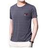 Men's Slim Fit Quick-Dry Ice Silk T-Shirt - Short Sleeve, Round Neck, Solid Color, Breathable, Plus Size