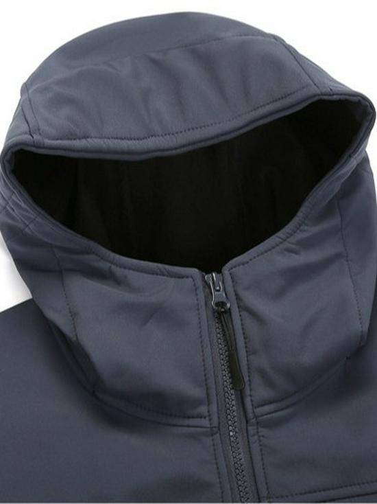 Little Bird's Men's Soft Shell Jacket with Velvet Lining - Autumn/Winter Windproof Waterproof Hiking Coat