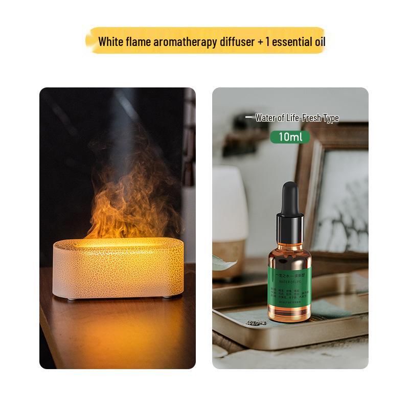 2025 Colorful Flame Aroma Diffuser USB Desktop Light & Humidifier