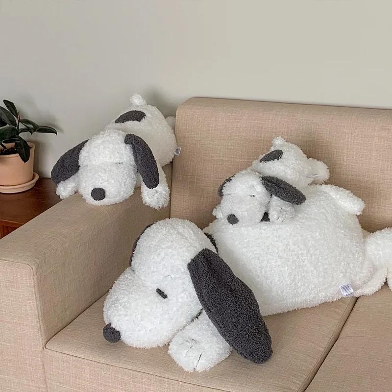 Big Size Snoopy Plush Toy White Dog Soft Pillow Snoopy Plush Doll Cartoon Animal Birthday Gift for Girlfriend Kids Decoration