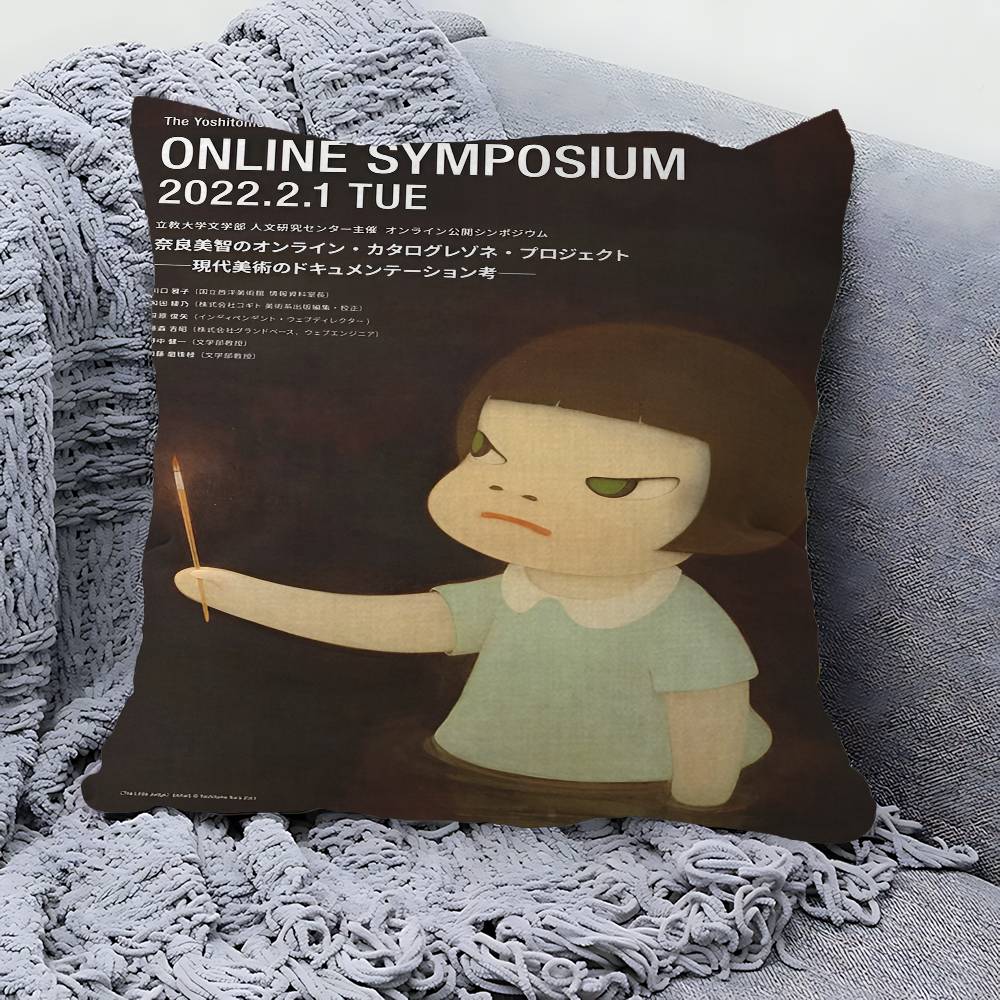 Yoshitomo Nara Dream Doll Stitch Lucky Dragon pillow cover sofa cushion cover home room decoration children gift