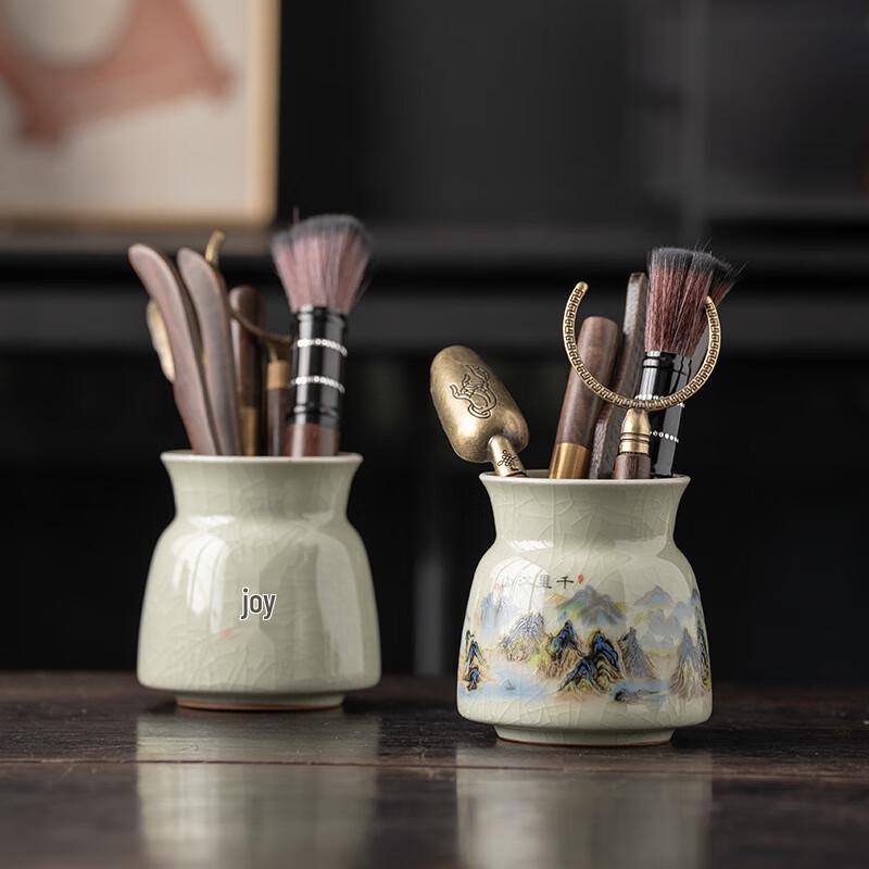 Ebony Tea Ceremony Six Gentlemen Accessory Set