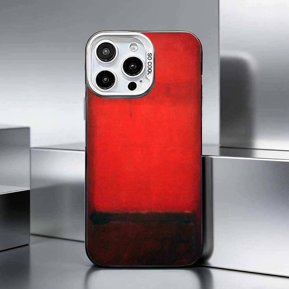 M-Mark Rothko A-Art    Phone Case For iPhone 17,16,15,14,13,12,11 Plus,Pro Max,XS,Colored silver phone case