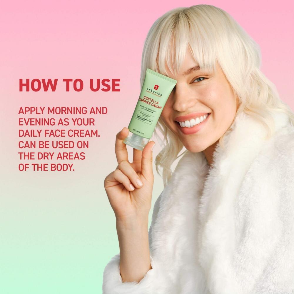 Erborian Centella Barrier Cream Cica Repair Balm 1.7 Oz 50 Ml