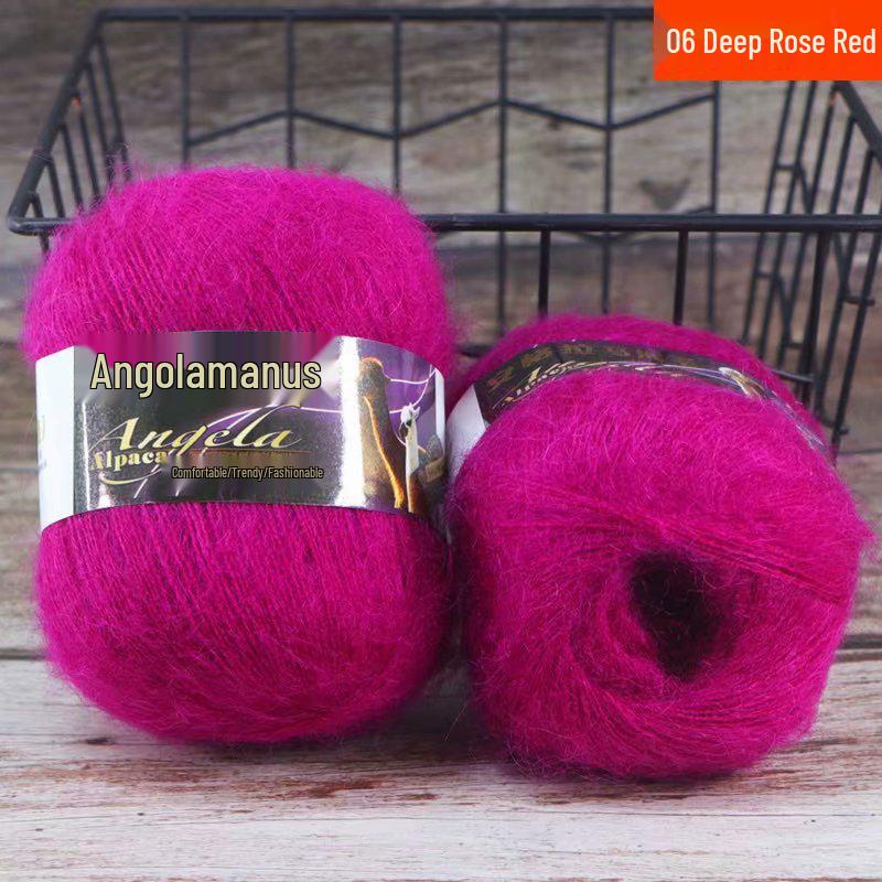 Angola Fine Mohair Yarn for Hand Knitting - Medium Fine Wool Yarn