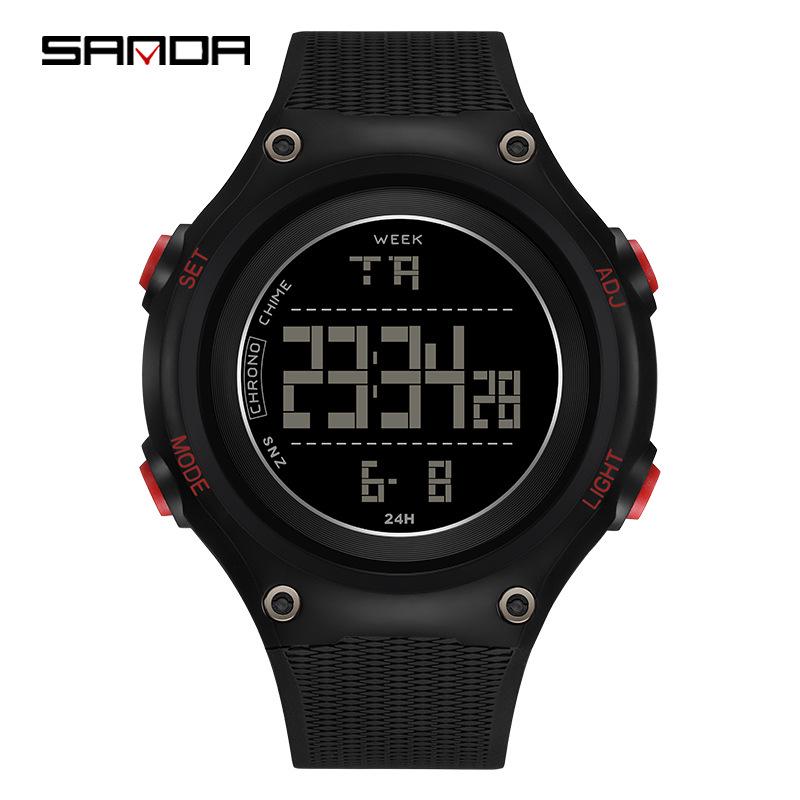 Sanda Multifunctional Youth Luminous Waterproof Sports Watch