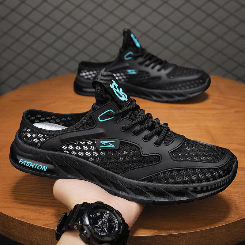 Fashion CYYTL Mens Slippers Casual Outdoor Summer Shoes Breathable Sneakers Walking Hiking Luxury Designer Fashion Loafers House Slides