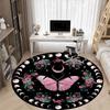 Bohemian Moon Phase Butterfly Wall Art DecorRound Non-Slip chair mat chair carpet for office Rugs for Office Decor Gift For Valentine's Day Mother's D