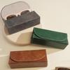 Premium PU Large Capacity Men's Eyeglass Case Shockproof Portable Glasses Storage Box Eyeglass Box For Gift
