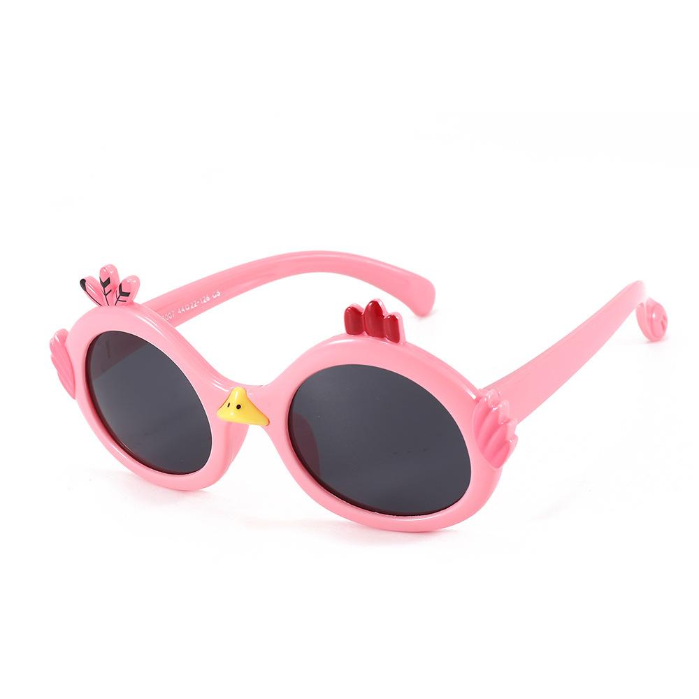 Fashionable Childrens Polarized Sunglasses Cartoon Chick Style Uv Protection