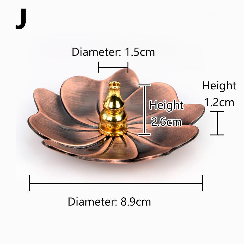 Meditation Buddha Sandalwood Stick Holder Burner Round Dish Lotus Flower Catcher Plate Incense Holders Home Decor kadzidełka