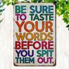 Funny Retro Metal Sign for Kitchen, Bathroom, Bar, Cafe & Restaurant Wall Decor, 20x30 cm
