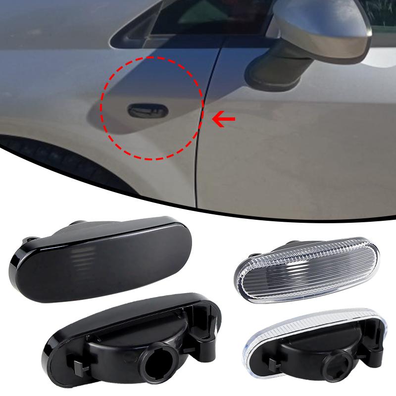 Side Marker Turn Signal Light Housing Cover Lens For Peugeot Bipper Citroen Nemo 2008-2019 Lancia Musa 2005-2012 Car Accessories