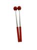 Ethereal Drumsticks: Red Brick Tone Marimba Mallets with Metal Handles