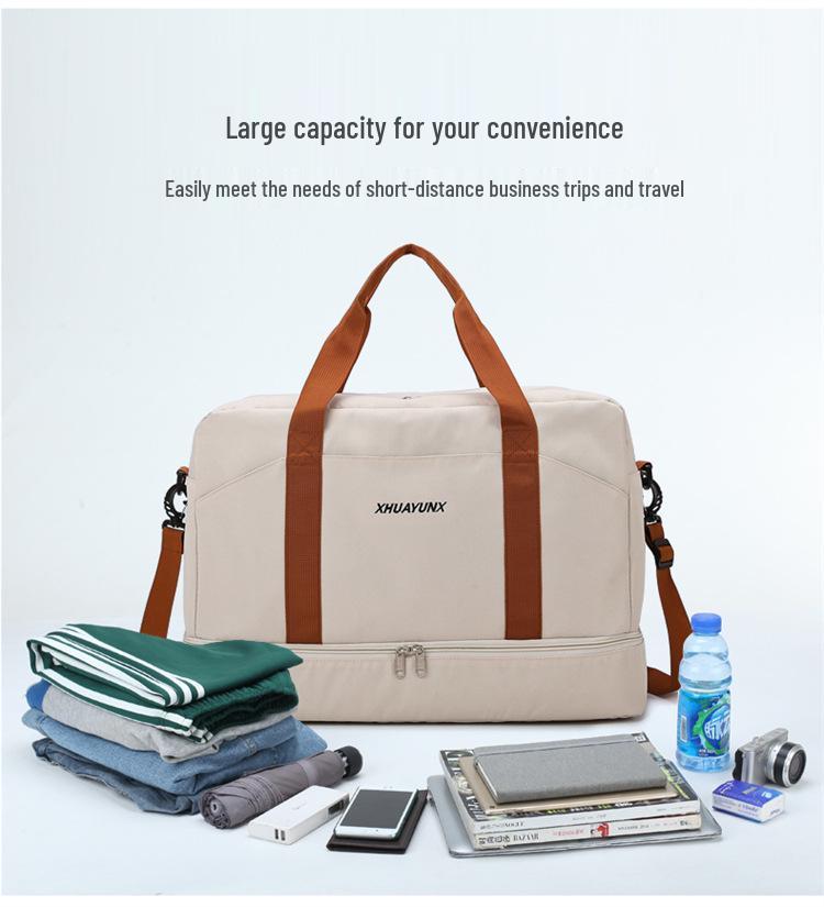 Women's Large Capacity Travel & Shopping Bag - High-End Portable Luggage for Clothes Storage