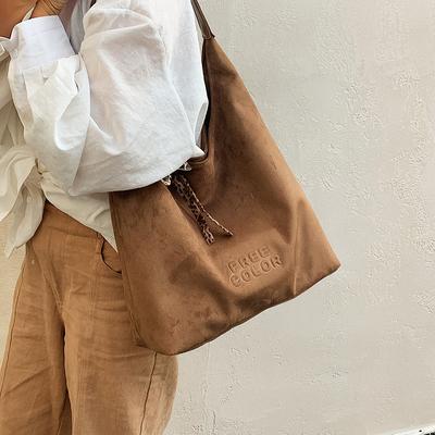 Große Tragetasche, Vintage-Schultertasche für Damen