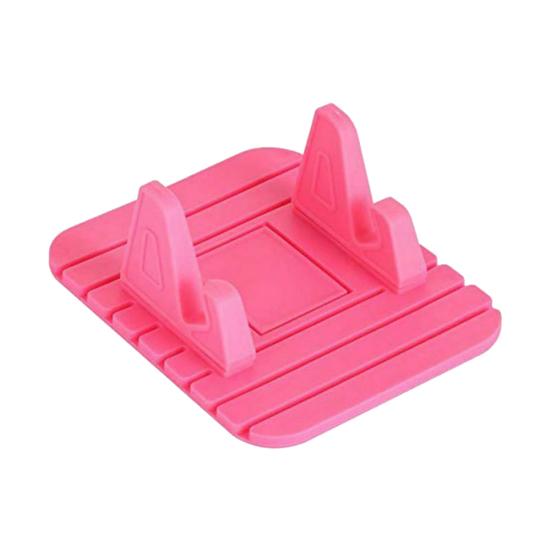 

Универсальный гибкий нескользящий коврик для приборной панели автомобиля, держатель для мобильного телефона с GPS-подставкой розовый