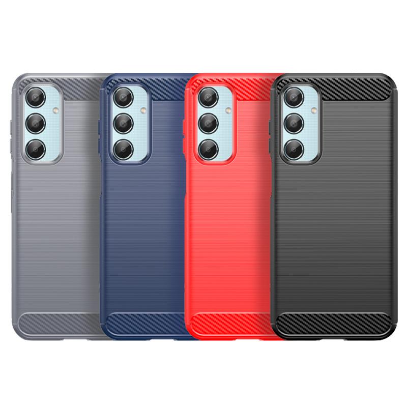 For Cover Samsung Galaxy M35 Case Samsung M35 Capas Shockproof Phone Bumper Back Armor TPU Soft Carbon Fiber Fundas Samsung M35