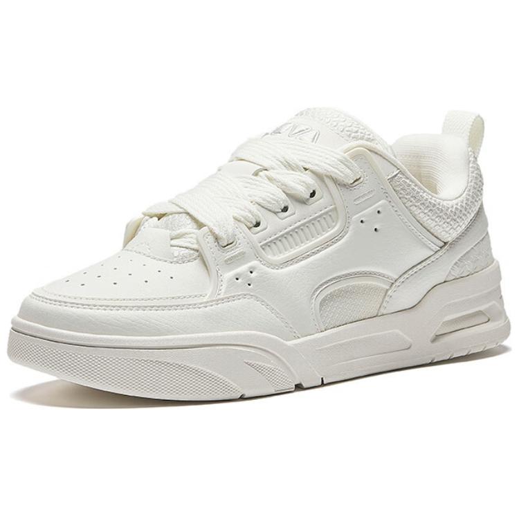Anta Aojie Comfortable Versatile Non-Slip Shock Absorbing Low-Top Sneakers Men Sneakers Ivory-White 112518040-1
