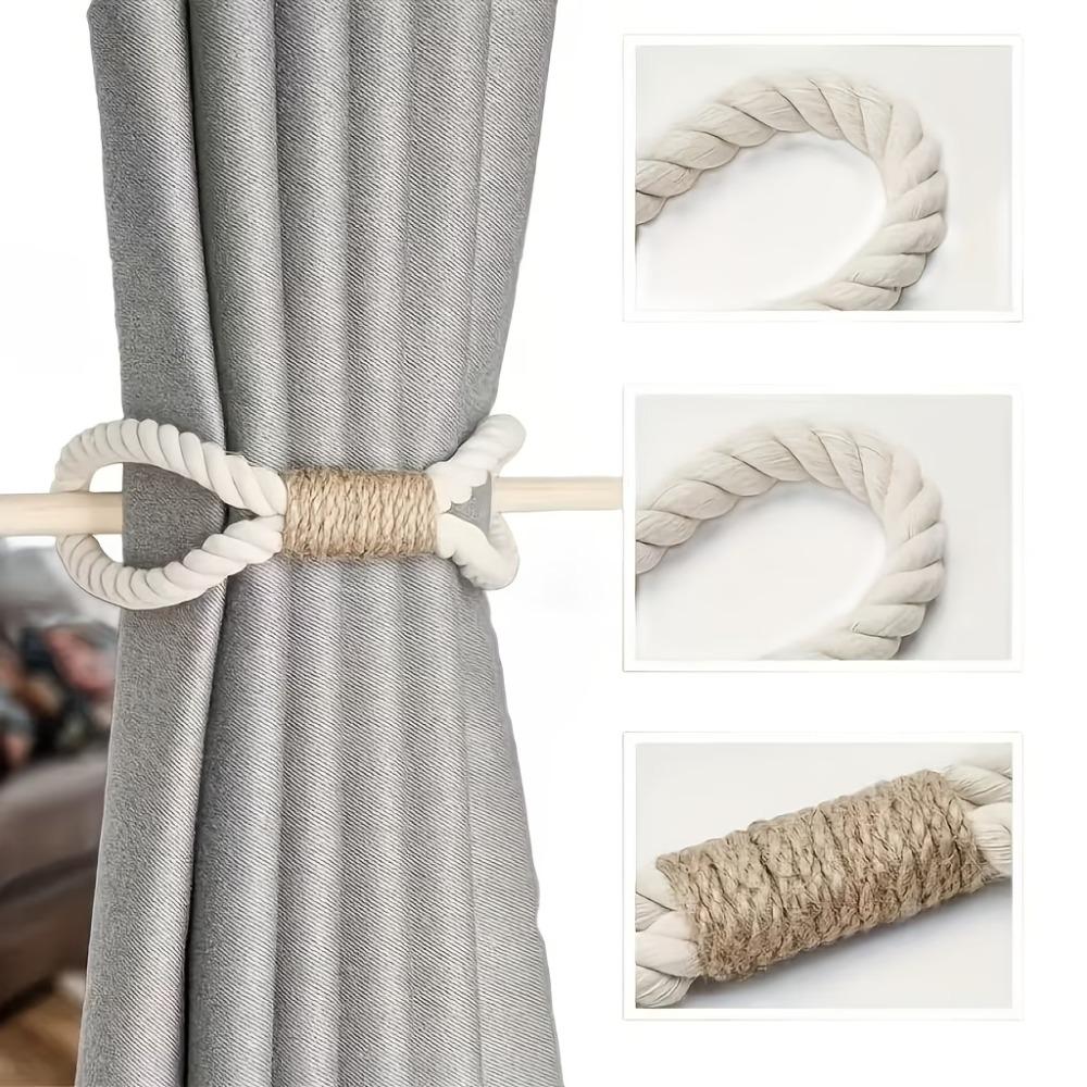 Handmade Curtain Tiebacks Simple Curtain Straps Easy Curtain Fixation Curtains Tie Rope  Apartment