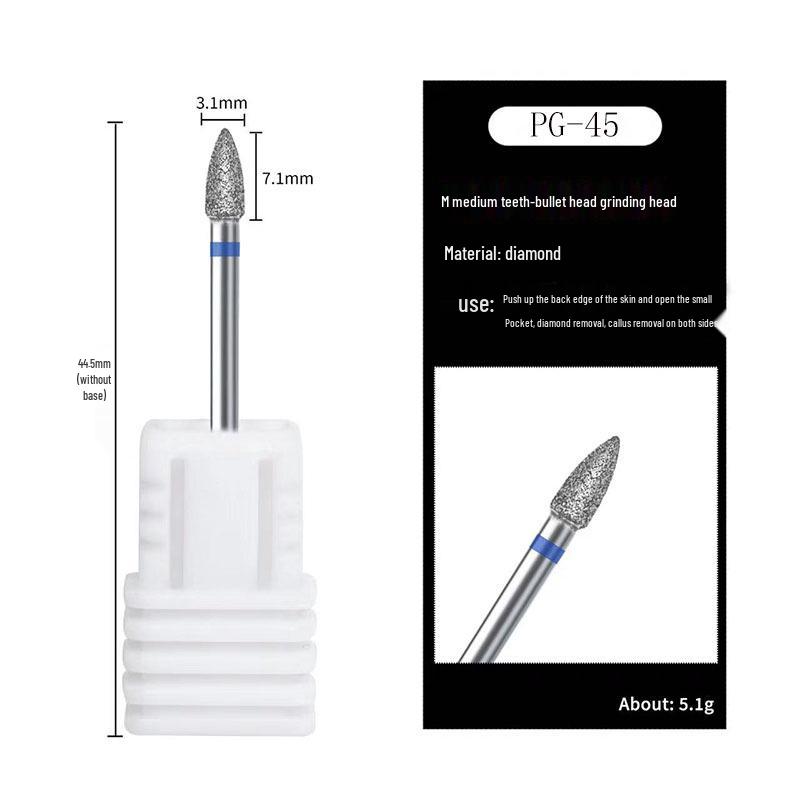 Russischer Diamantschleifer Maniküre-Werkzeug zur Nageloberflächen-Vorbehandlung