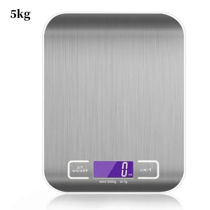 Portable Electronic Digital Kitchen Scale With Timer High Precision LED Display Household Weight Balance Measuring Tools