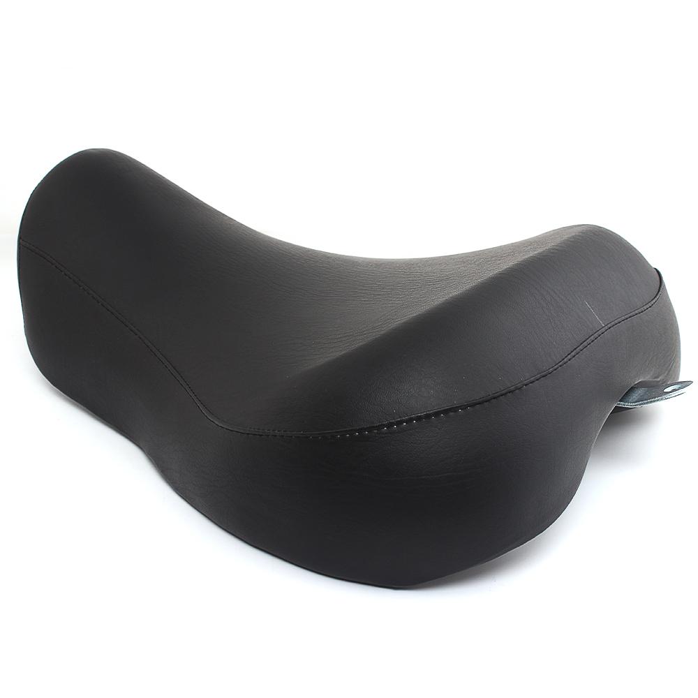 Motorcycle Black Front Driver Rider Solo Seat For Harley Sportster Iron XL 883 1200 Forty Eight Seventy Two Roadster 1983-2003