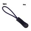 5Pcs Zipper Pull Puller End Fit Rope Tag Fixer Zip Cord Tab Replacement Clip Broken Buckle for Travel Bag Suitcase Tent