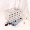 5-lagiger Samt Schmuck-Organizer Schublade Samt Schmuckschatulle Ohrringe Armband Organizer Schmuck-Display-Box