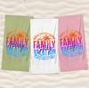 Personalized Beach Towel Family Customized Towel Color Optional Pool Party Towel Family Vacation Oversized Beach Towel Summer