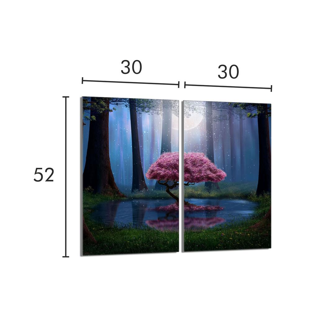 Glass Hob Protector 2x30x52 Tree