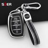 3 4 Tasten TPU Auto Smart Key Hülle Abdeckung Schlüsselanhänger Für Hyundai Tucson Santa Fe Rena Sonata Elantra Creta Ix35 Ix45 I10 I30 I40