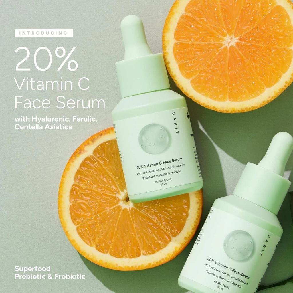 Gabit 20% Vitamin C Face Serum For Brightening Skin 30ml