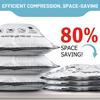 5 Pack Vacuum Storage Bags Space Saver Bags Compression for Comforters Blankets Bedding Organizer Clothes Travel Storage