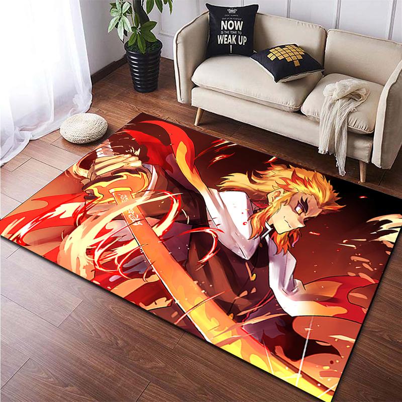 Demon Slayer Custom Carpet Living Room Carpet  Camping Mat Kitchen Mat Yoga Mat Washroom Floor Mat Decoracion Room Kitchen Mat