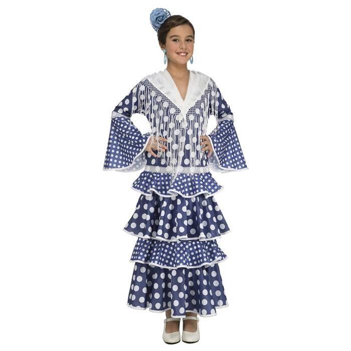 My Other Me 204875 - KVM-BRYTER - Flamenco Alvero-drakt for jente, blå (levende kostymer) 5-6 år blå